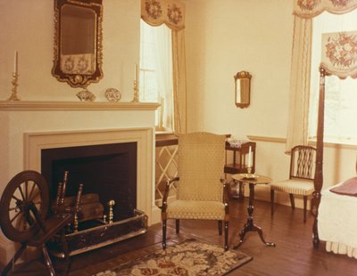 Monticello, Home of Thomas Jefferson, Charlottesville, Virginia, Late 18th Century: Interior of South Pavilion by American School